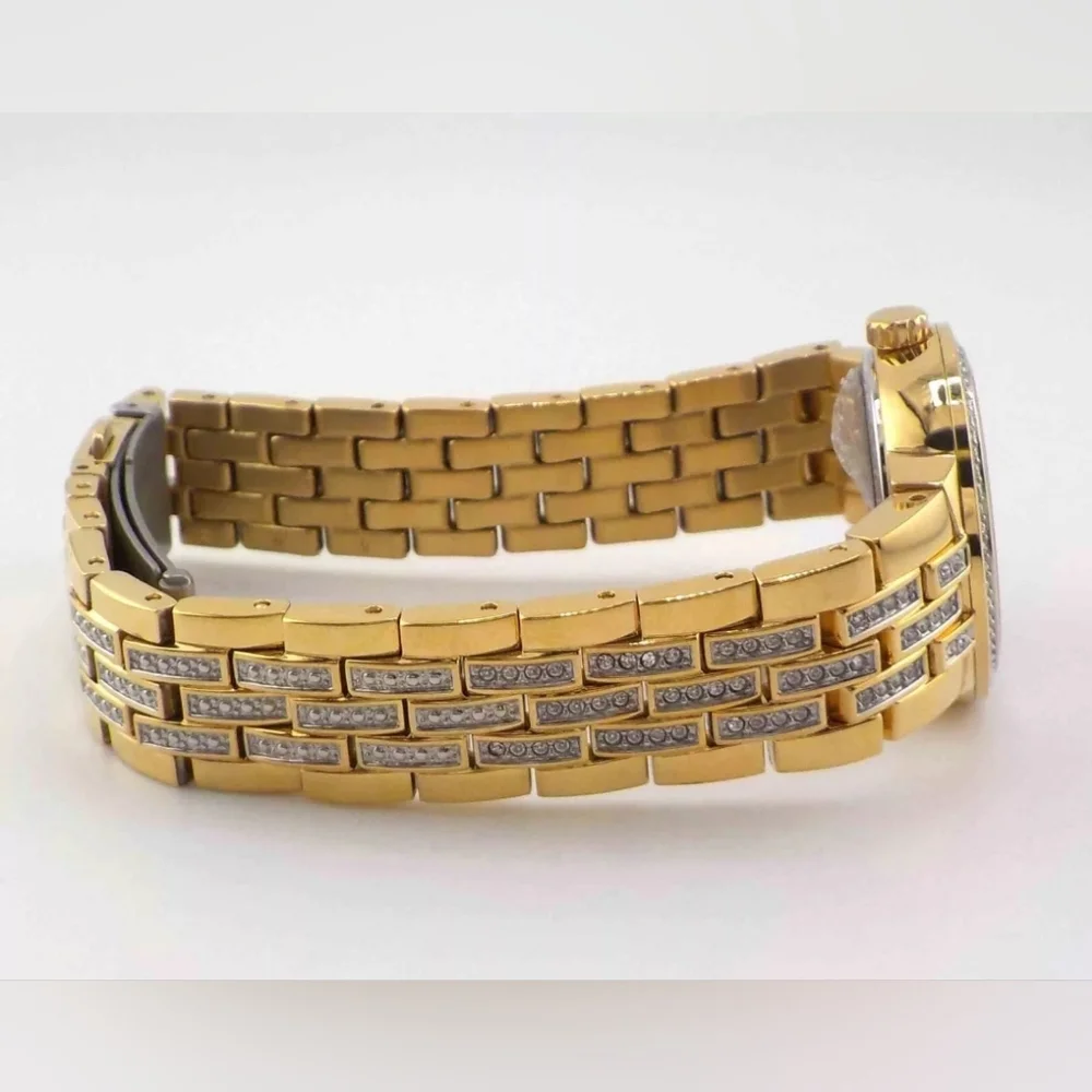 ***BRAND NEW*** Bulova Womens Crystal Accent Gold Tone Stainless Steel - Picture 7 of 9